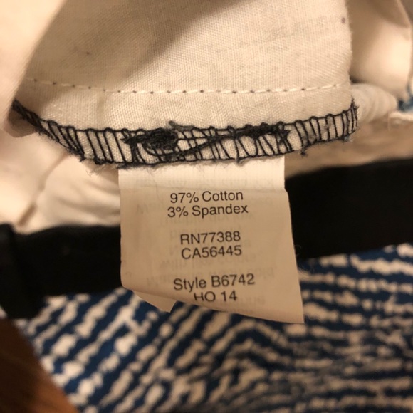 Tuxedo Shorts - Black & Blue Dressy Animal Print - Picture 7 of 8